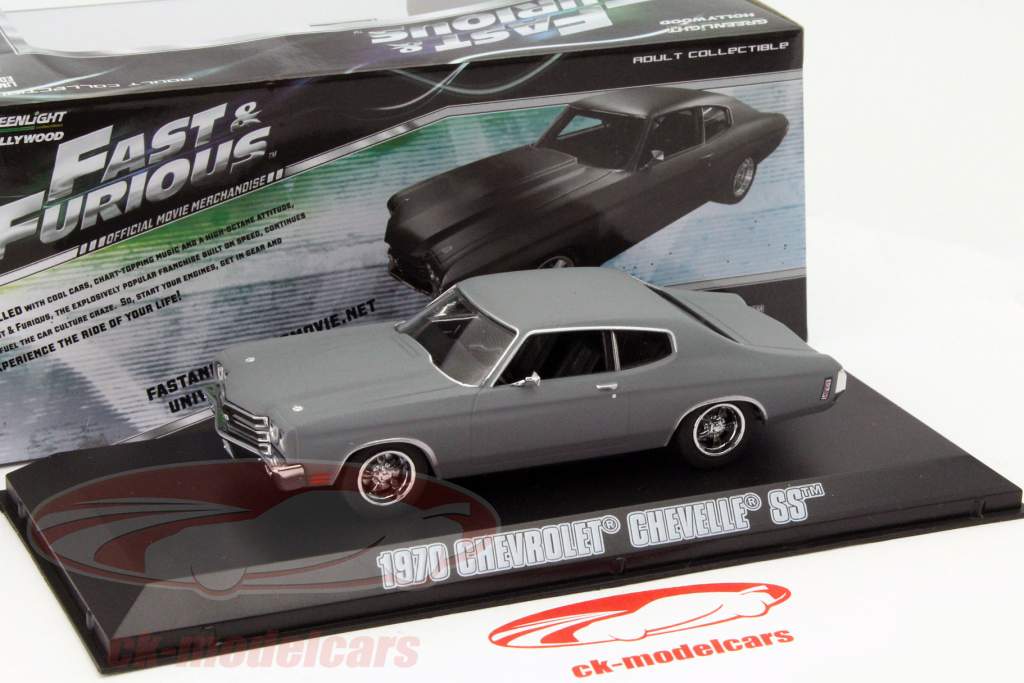 Dom's Chevrolet Chevelle SS Film Fast and Furious IV 2009 grau 1:43 Greenlight