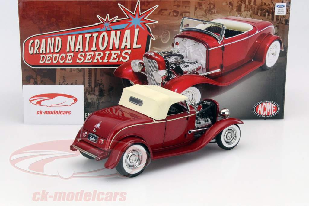 Ford Roadster Release No. 5 Год 1932 красный / бежевый 1:18 GMP