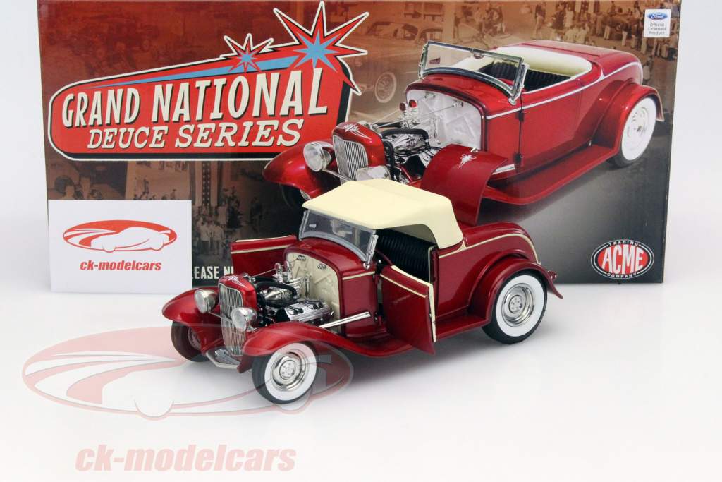 福特 5 敞篷跑车1932年 红/米色 1:18 GMP