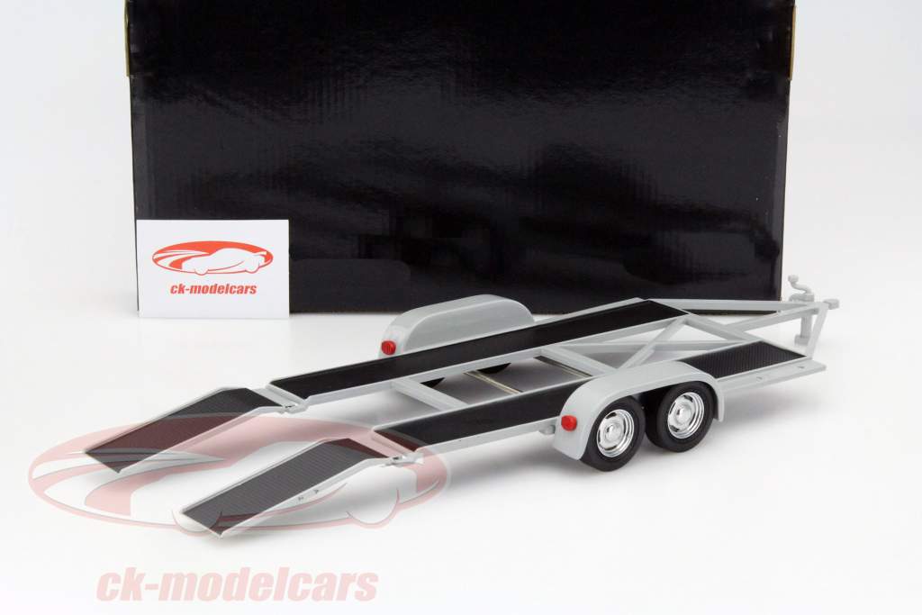Auto Trailers grijs 1:18 GMP