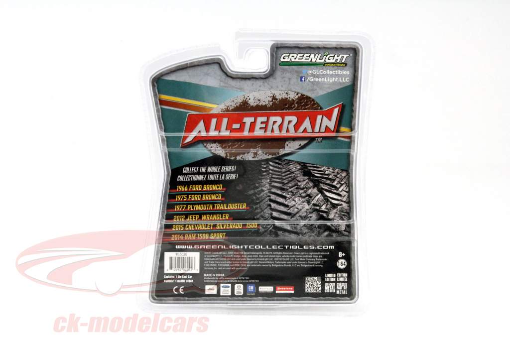 Jeep Wrangler イヤー 2012 ホワイト / 黒 1:64 Greenlight