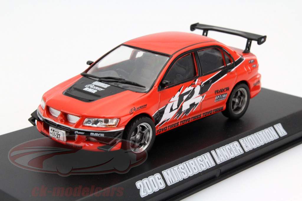 Sean's Mitsubishi Lancer Evolution IX Fast and Furious Tokyo Drift 2006 1:43 Greenlight
