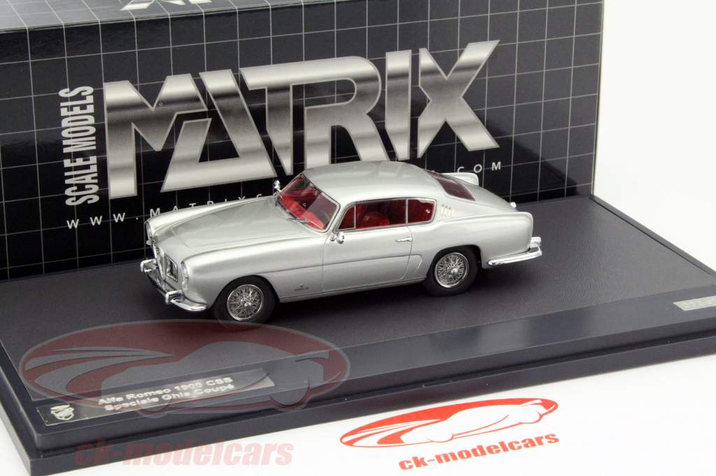阿尔法罗密欧 1900 CSS Speciale Ghia 1954年 银色 1:43 Matrix