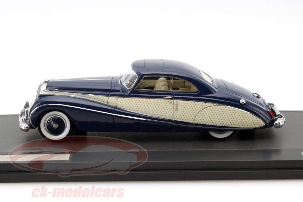 Daimler DE36 Hooper År 1953 blå 1:43 Matrix