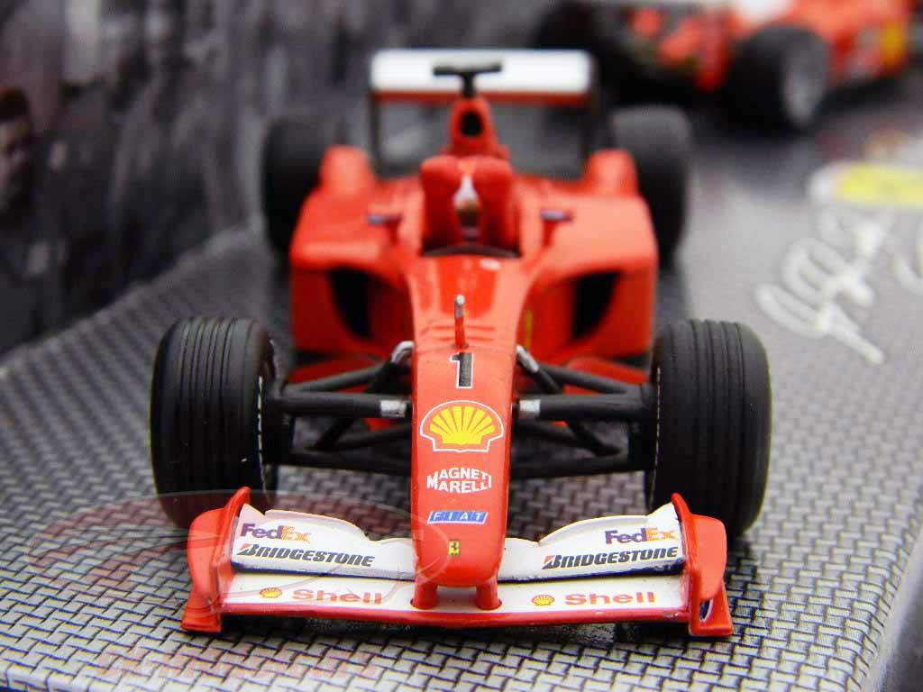 Ferrari Constructors Kampioenen opgenomen formule 1 2001 1:43 HotWheels