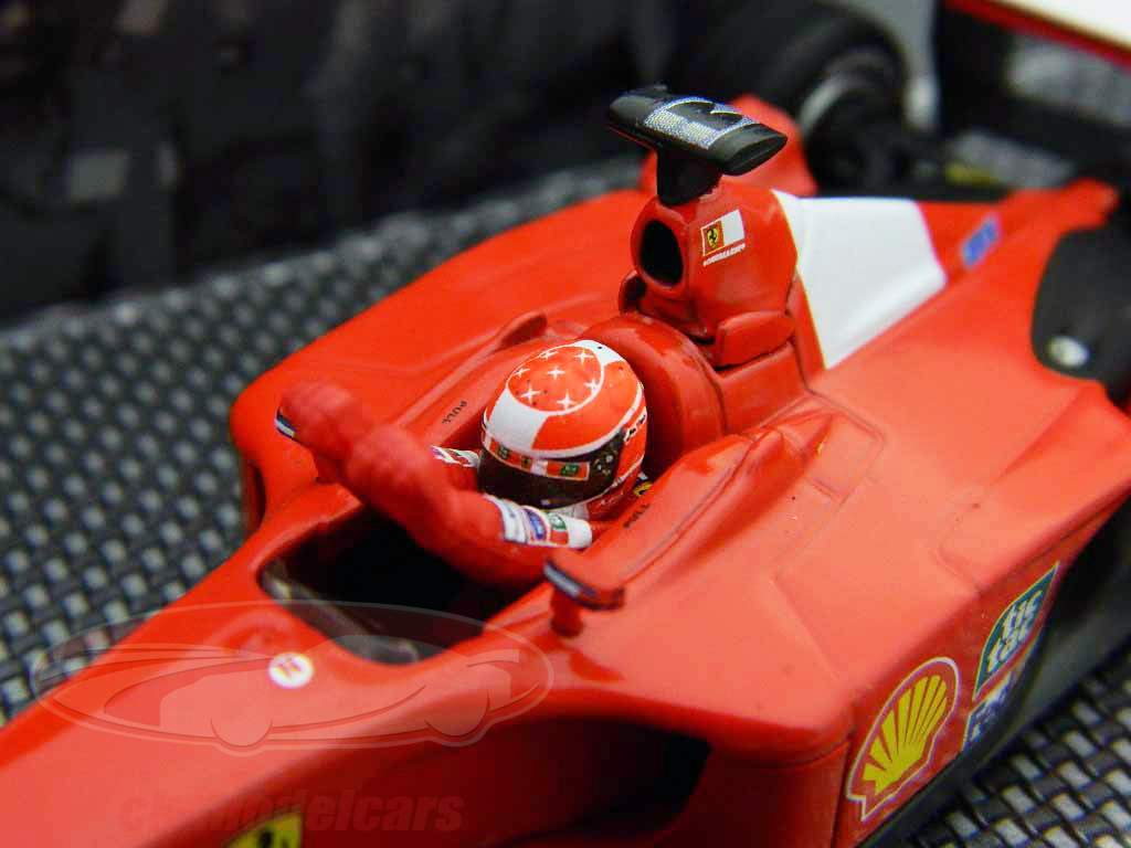 Ferrari Constructors Kampioenen opgenomen formule 1 2001 1:43 HotWheels