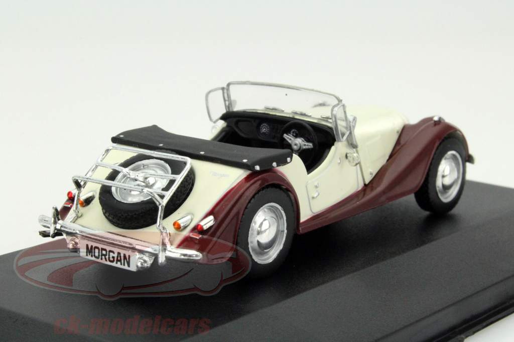 Morgan 4/4 Jaar 1974 purper / beige 1:43 WhiteBox
