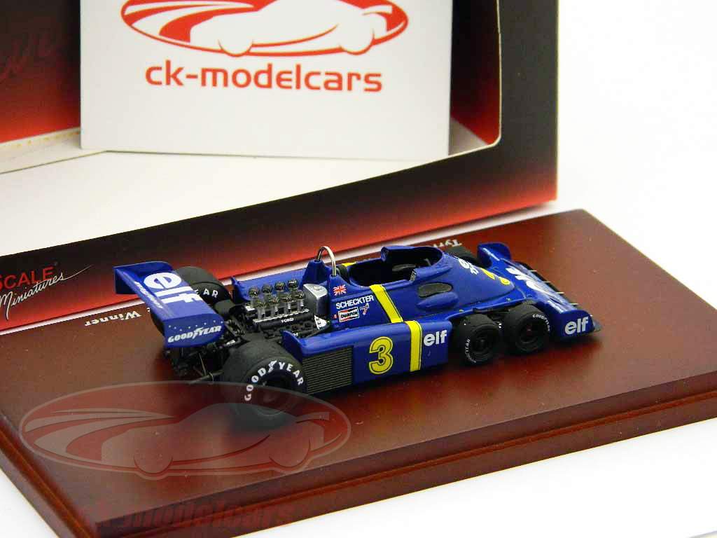 泰瑞尔P34＃3冠军GP瑞典1976年一级方程式赛车1:43的TrueScale