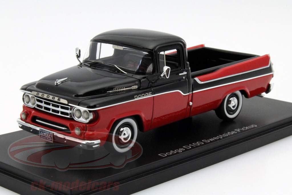 Dodge D100 Sweptside Pickup Год 1959 черный / красный 1:43 Neo
