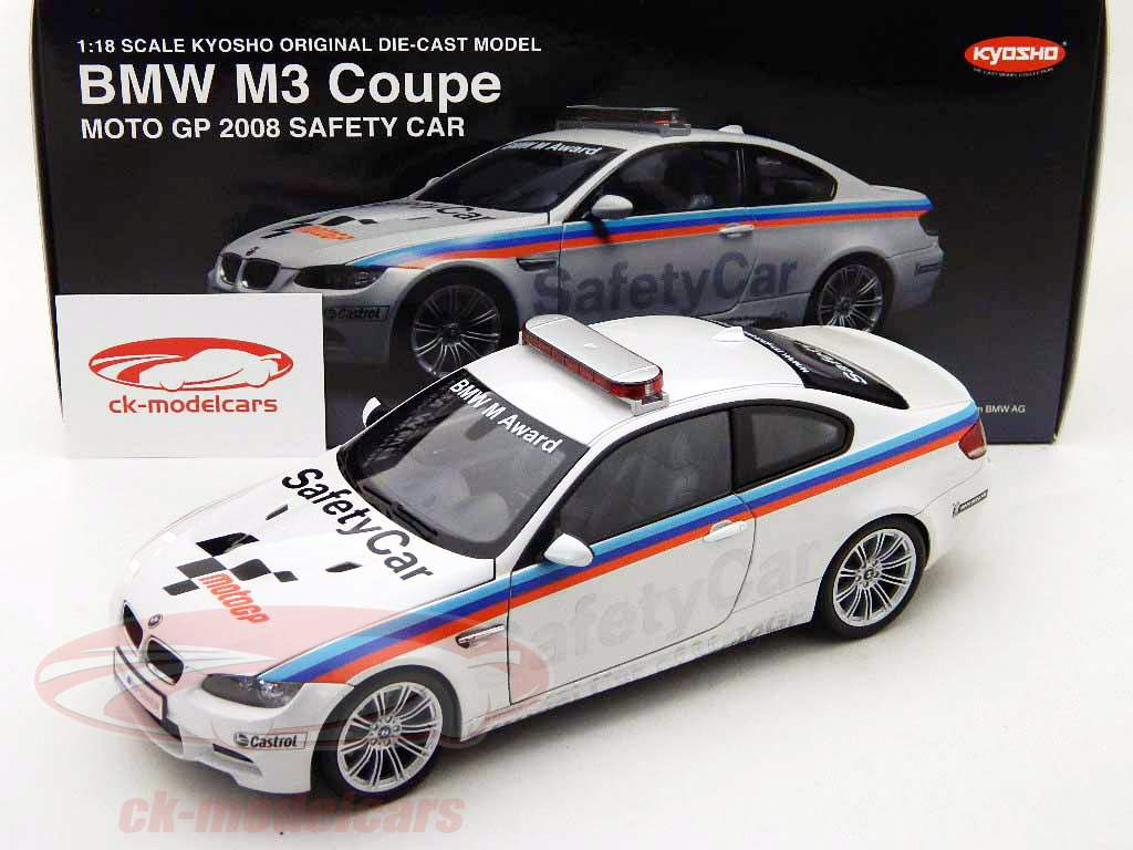 Kyosho 1:18 BMW M3 Coupe Safety Car MotoGP 2008 08736GP