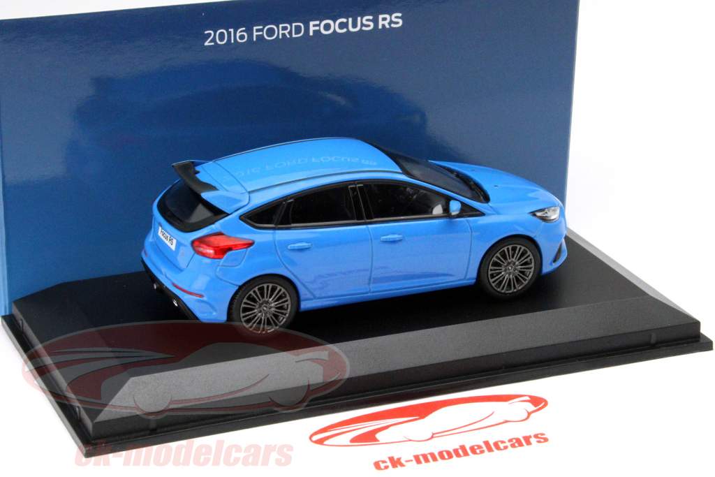 Ford Focus RS Jaar 2016 blauw 1:43 Norev
