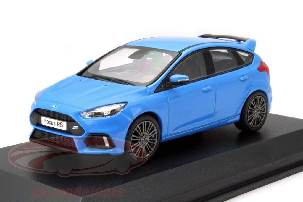 Ford Focus RS Jaar 2016 blauw 1:43 Norev