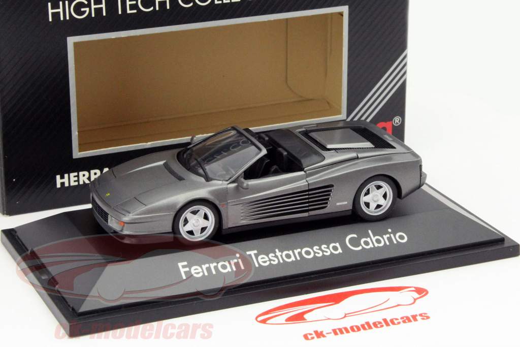 Ferrari Testarossa Cabriolet Grey 1:43 Herpa