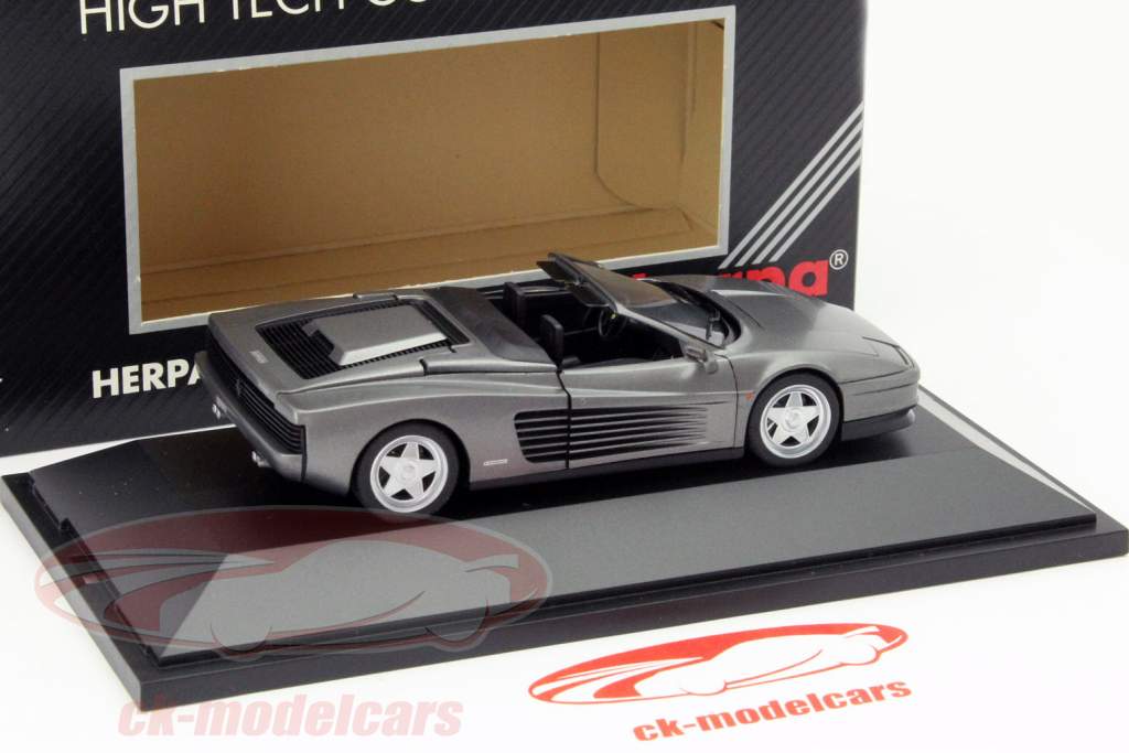 Ferrari Testarossa Cabriolet grijs 1:43 Herpa