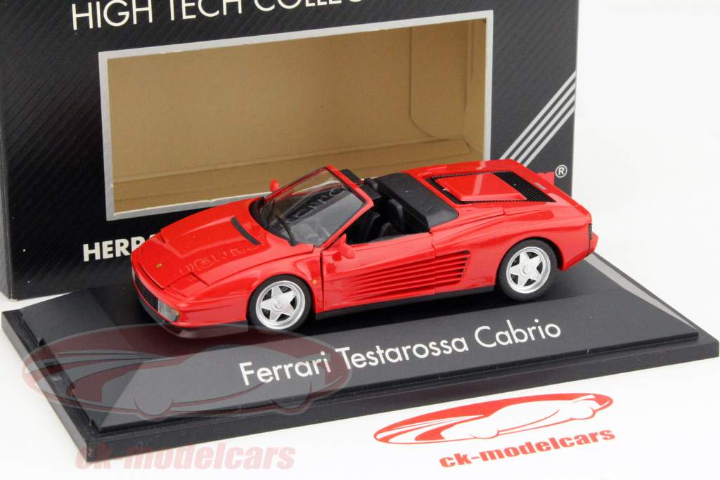 Ferrari Testarossa Cabriolet rood 1:43 Herpa