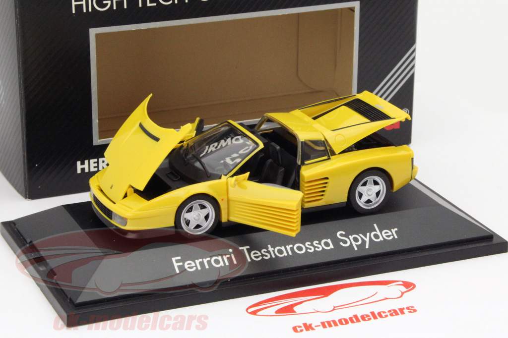 Ferrari Testarossa Spyder giallo 1:43 Herpa