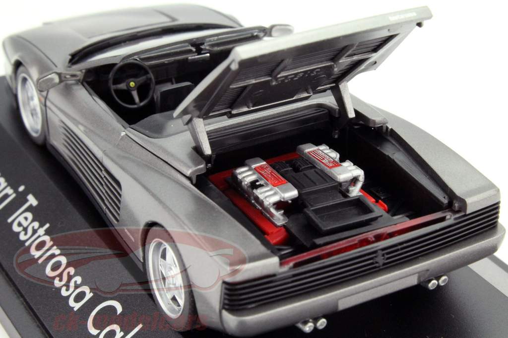 Ferrari Testarossa Cabriolet grijs 1:43 Herpa