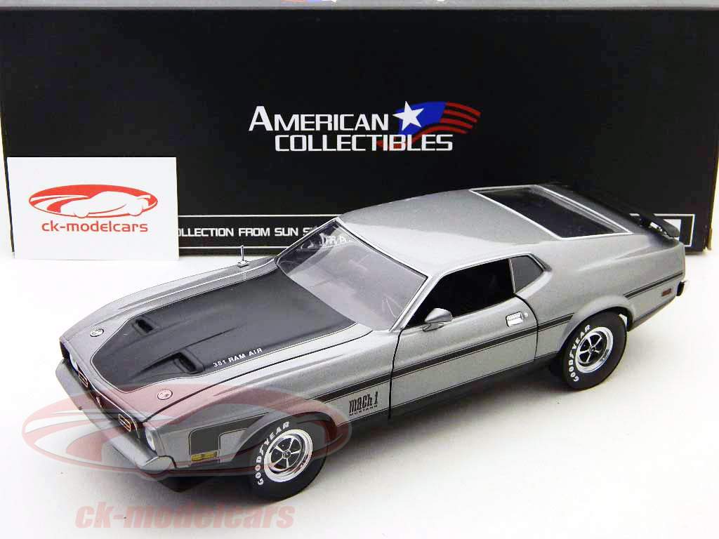 福特野马马赫我年份1971银/银金属1:18森斯尔