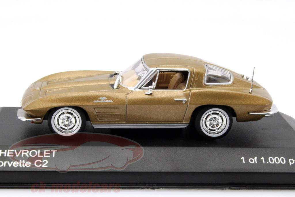 Chevrolet Corvette C2 Stingray oro 1:43 WhiteBox