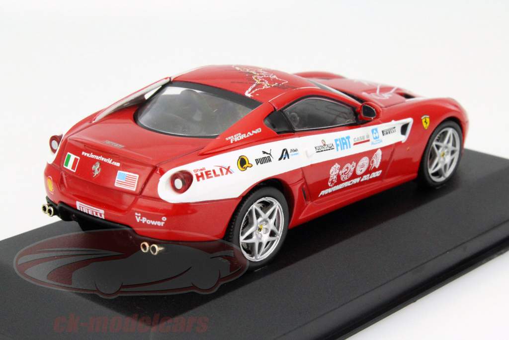 フェラーリF599 GTB赤パンアメリカーナ2006サイズモデルIxo