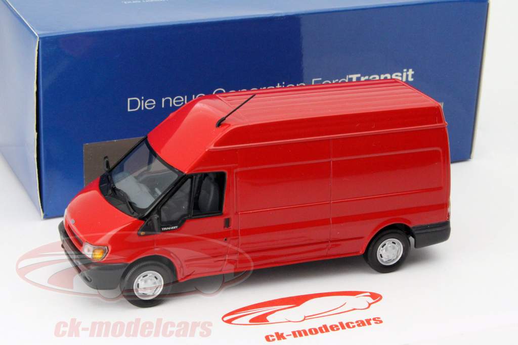 福特全顺(Ford Transit) 面包车 红色 1:43 迷你切 Minichamps