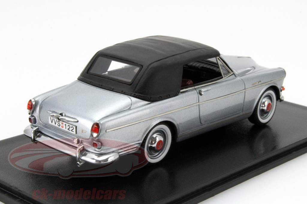 Volvo Amazon Coune Convertible Jaar 1963 zilverwerk 1:43 Neo