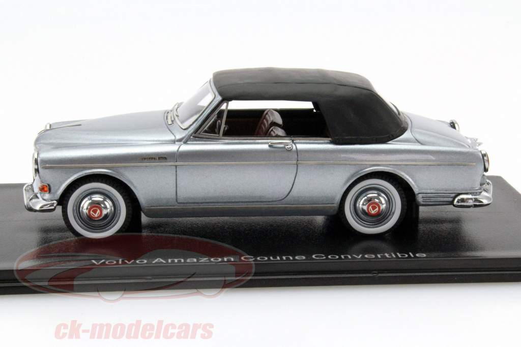 Volvo Amazon Coune Convertible Jaar 1963 zilverwerk 1:43 Neo