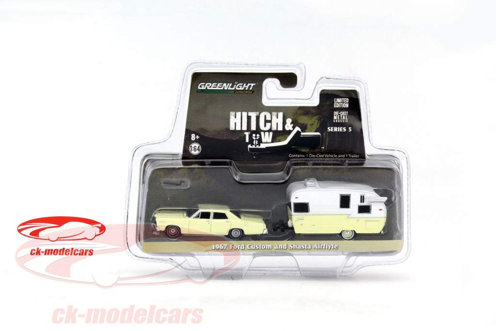 Ford Custom and Shasta Airflyte Año 1967 pulimento 1:64 Greenlight