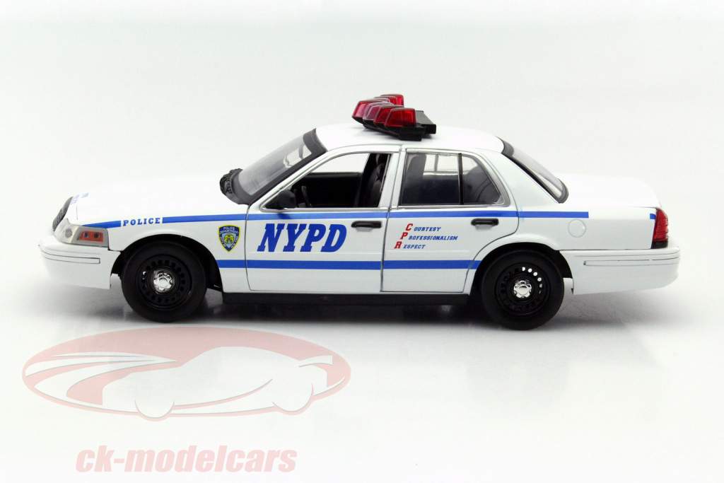 Ford Crown Victoria Police Interceptor Año 2001 1:18 Greenlight