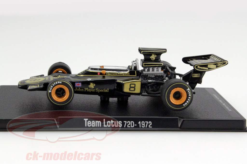 Emerson Fittipaldi Lotus 72D #8 Campeón del Mundo Fórmula 1 1972 1:43 Altaya