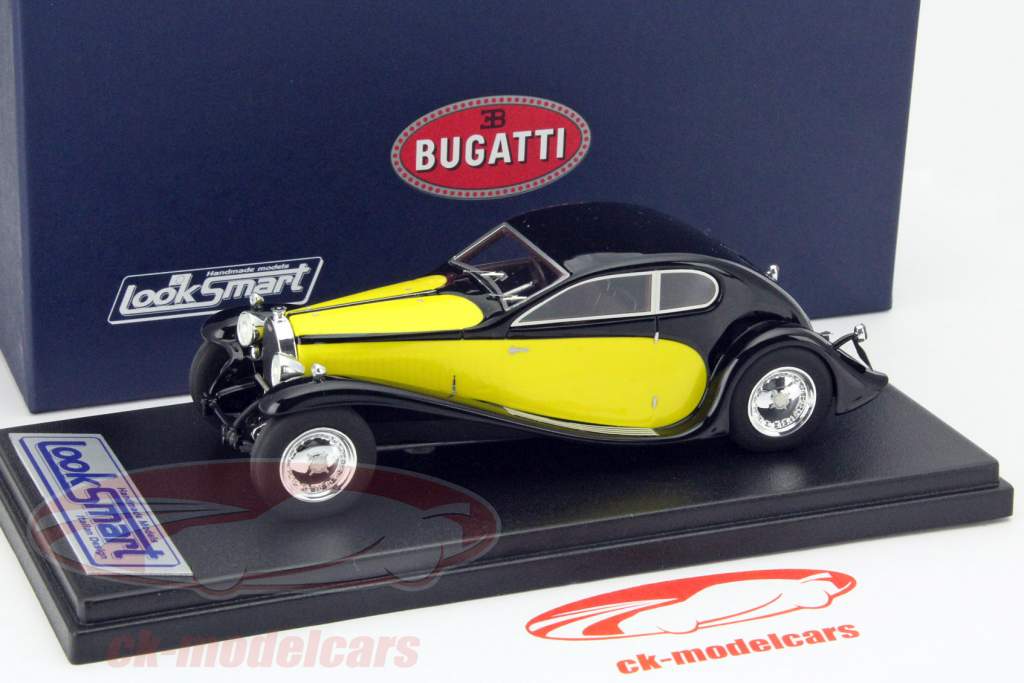 Bugatti 50T Superprofilee zwart / geel 1:43 LookSmart