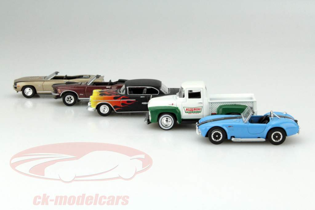 5-车组~Krispy Creme 甜甜圈店套装 1:64 绿光 Greenlight