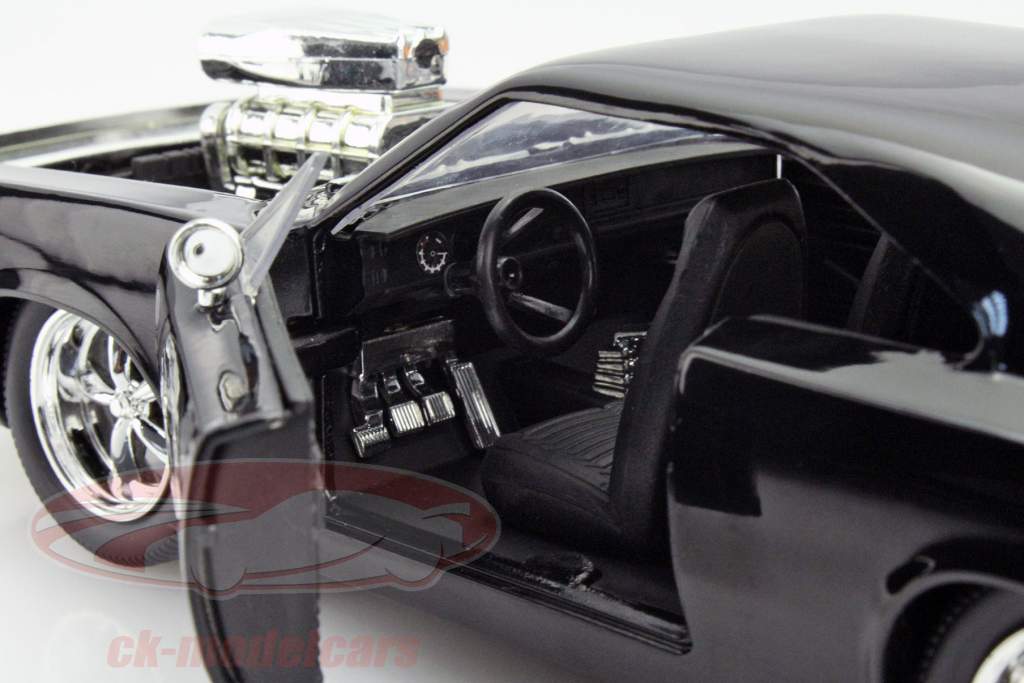 2-Car Set Dom's Dodge Charger R/T og Brian's Toyota Supra sort / appelsin 1:24 Jada Toys