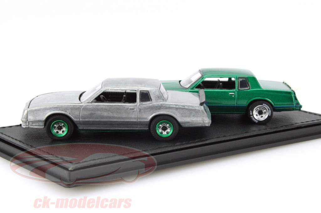 Chevrolet Monte Carlo SS Year 1984 green / silver 1:64 Greenlight