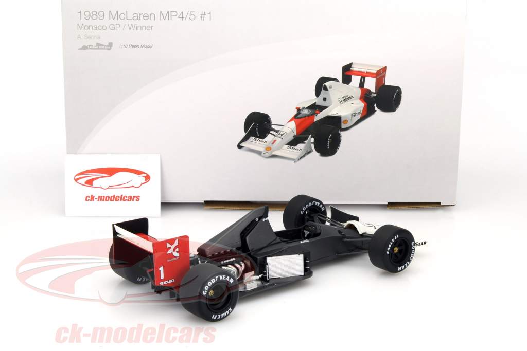 1989 McLaren MP4/5 #1 モナコGP優勝 True Scale 1:18 Ayrton Senna McLaren MP4/5 #1 Winner monaco