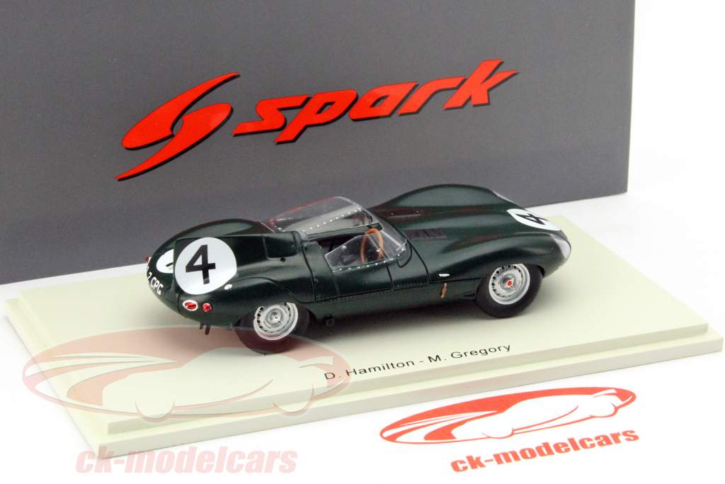 Jaguar D-Type #4 24h LeMans 1957 Hamilton, Gregory 1:43 Spark
