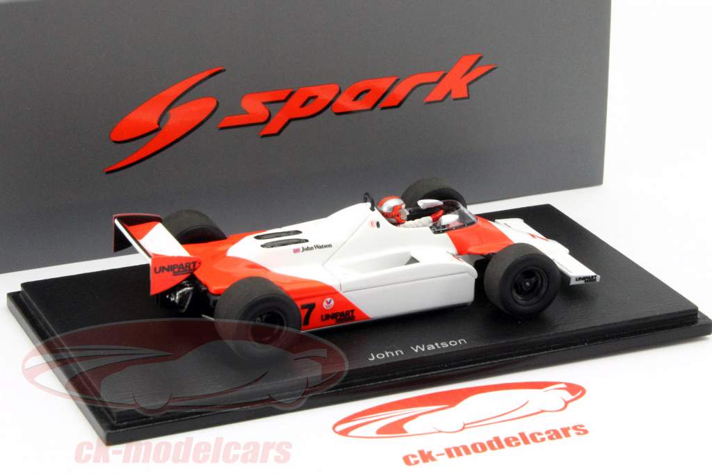 John Watson McLaren MP4/1 #7 ganador Gran Bretaña GP fórmula 1 1981 1:43 Spark