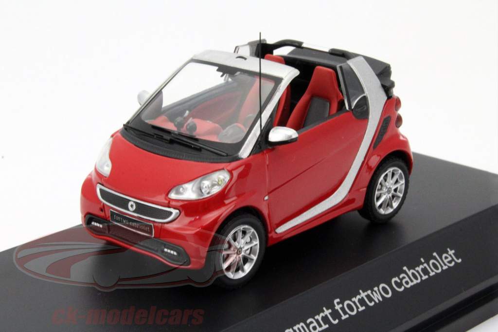 1/43 Smart / スマート fortwo cabrio Smart Fortwoo Cabriolet Open 2011 Red 1:43 Spark Dealer