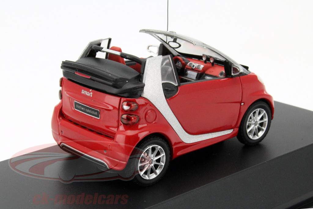 1/43 Smart / スマート fortwo cabrio Smart Fortwoo Cabriolet Open 2011 Red 1:43 Spark Dealer