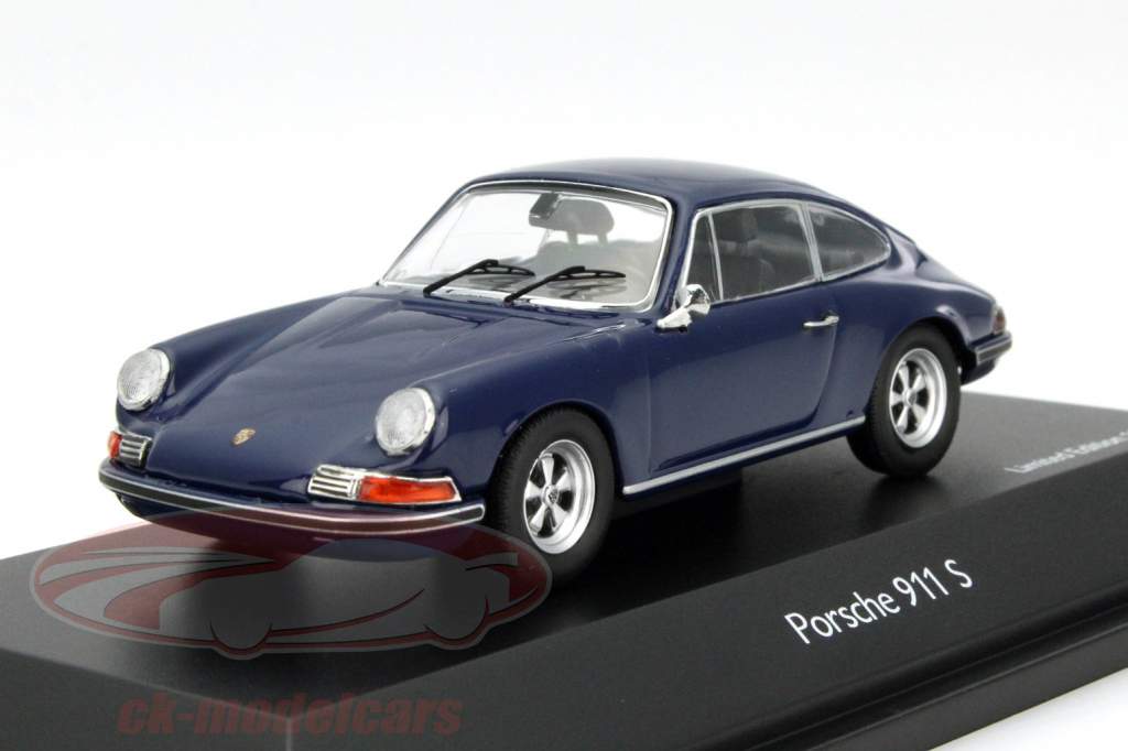 保时捷 911 S 蓝色 1:43 舒克 Schuco
