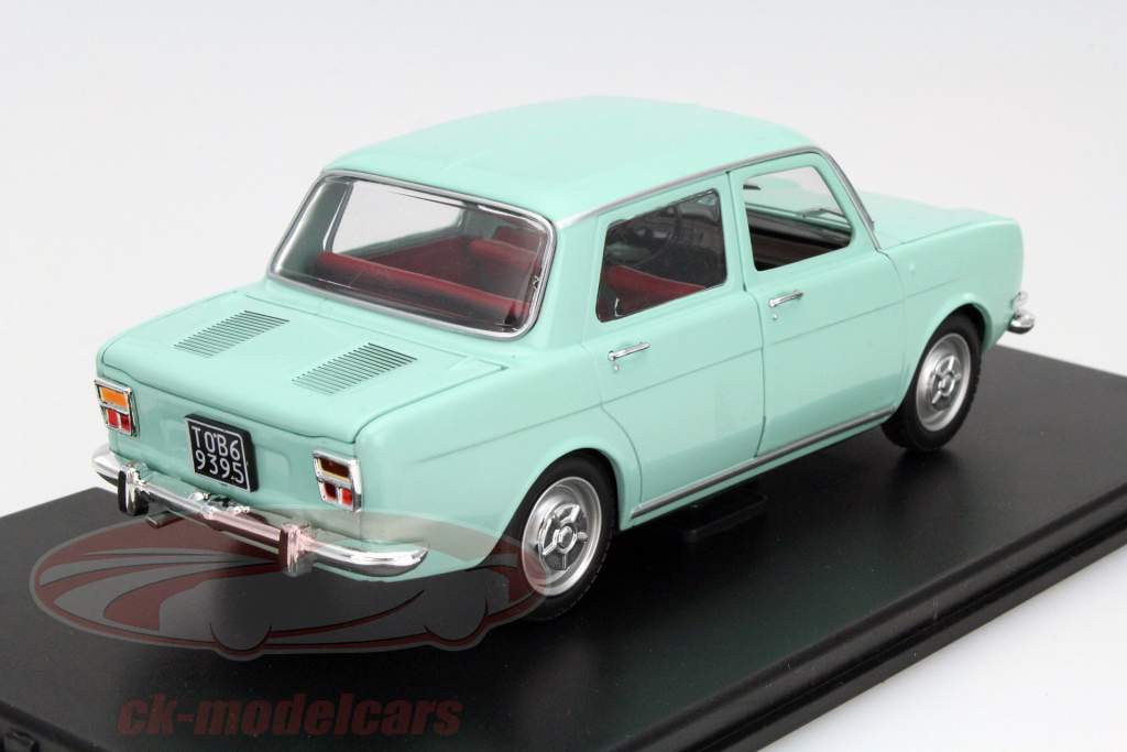 Simca 1000 LS Stradale 年 1969 绿松石 1:24 Leo Models