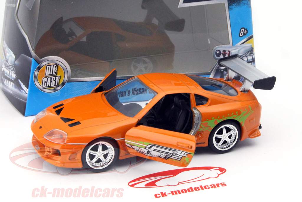 Brian's Toyota Supra от  фильм Fast and Furious 7 2015 оранжевый 1:32 Jada Toys