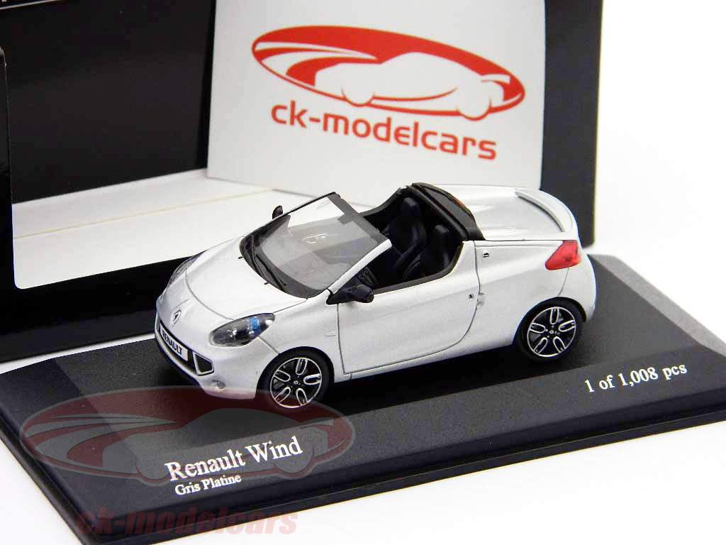 Renault Wind year 2010 silver 1:43 Minichamps