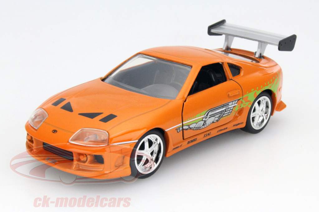 Brian's Toyota Supra от  фильм Fast and Furious 7 2015 оранжевый 1:32 Jada Toys