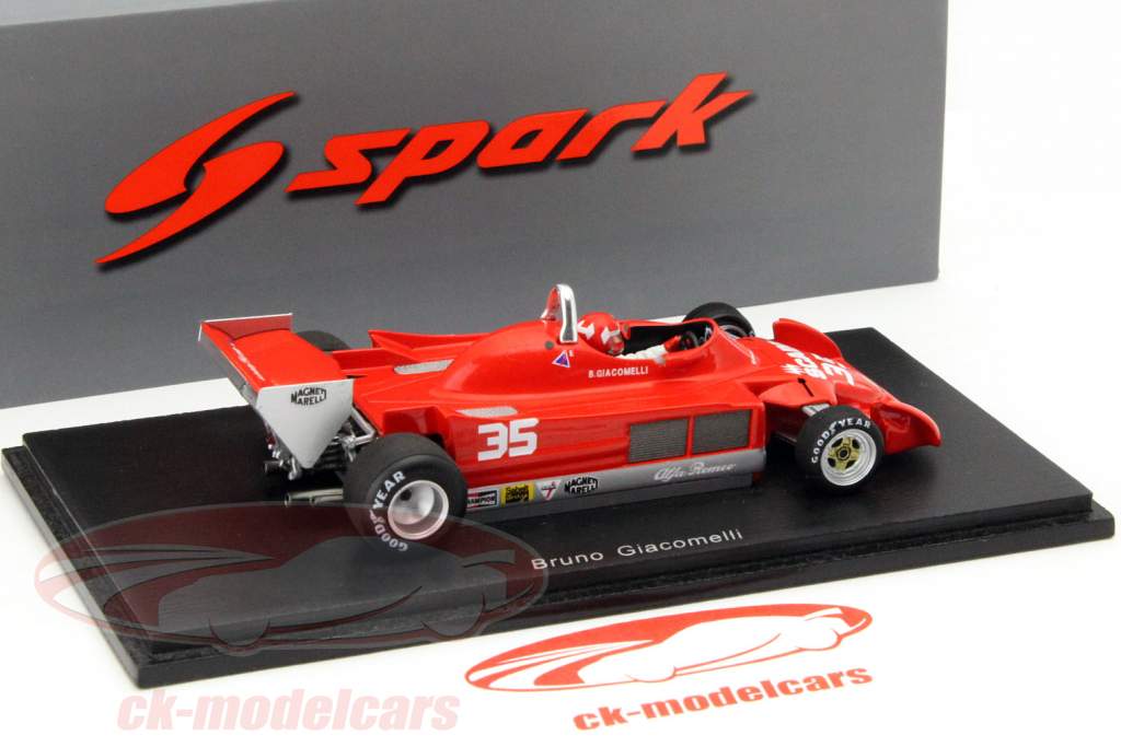 车手:布鲁诺·贾科梅~阿尔法·罗密欧 177 #35 比利时一级方程式大奖赛1979年 1:43 Spark