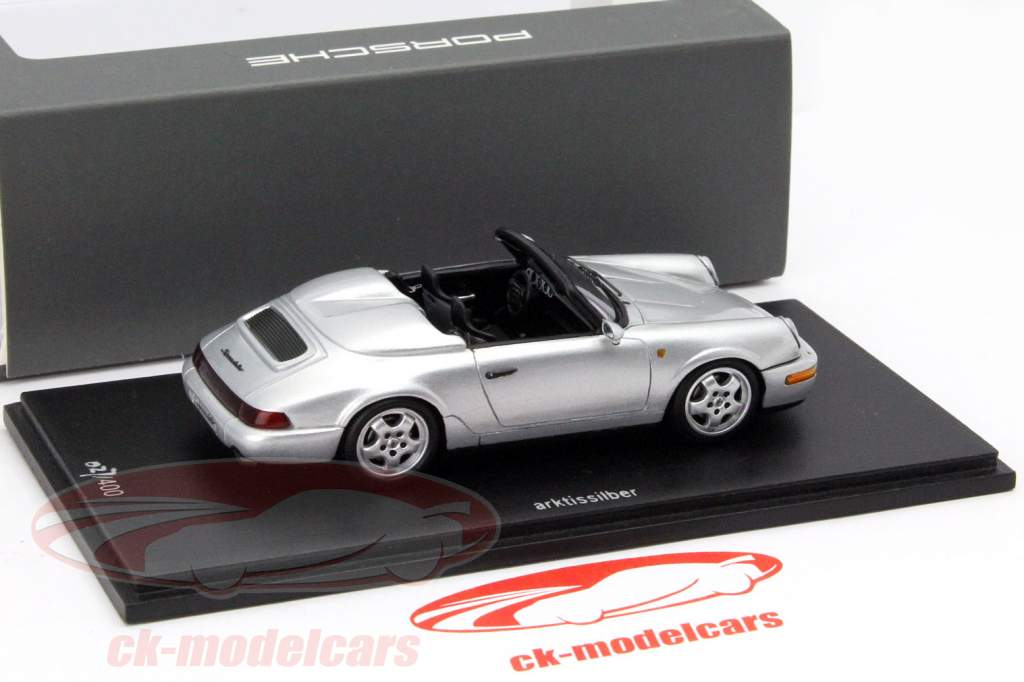 Porsche 911 (964) Speedster sølv 1:43 Spark