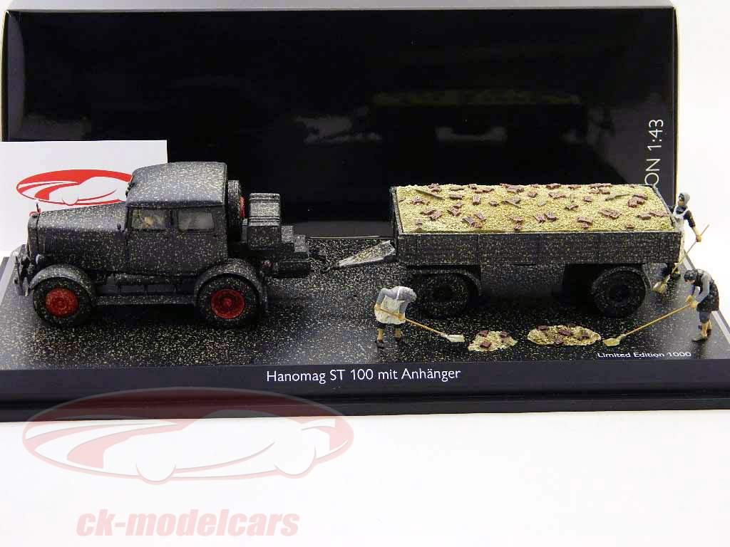 Hanomag ST 100 mit Anhänger / with trailer 1:43 Schuco