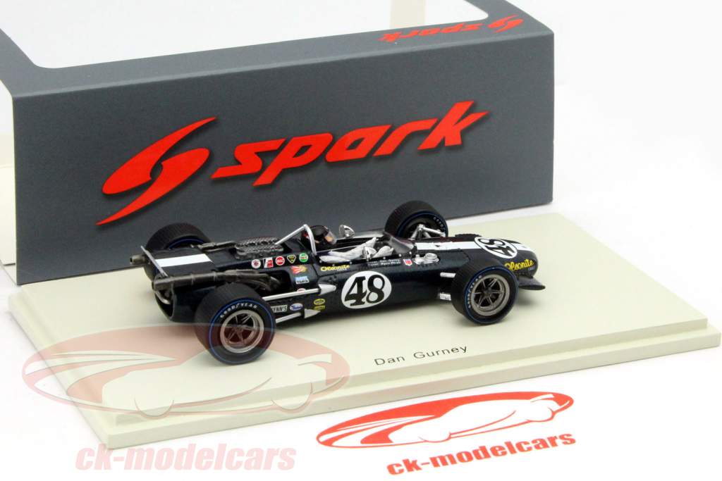 Dan Gurney Eagle MK4 #48 Vinder Riverside 1968 1:43 Spark