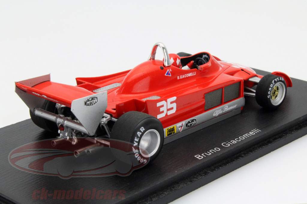 Bruno Giacomelli Alfa Romeo 177 #35 Belgium GP formula 1 1979 1:43 Spark
