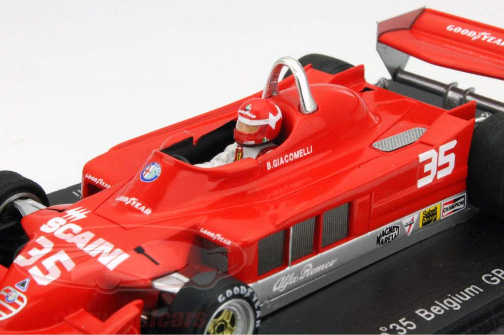 Bruno Giacomelli Alfa Romeo 177 #35 Belgium GP formula 1 1979 1:43 Spark
